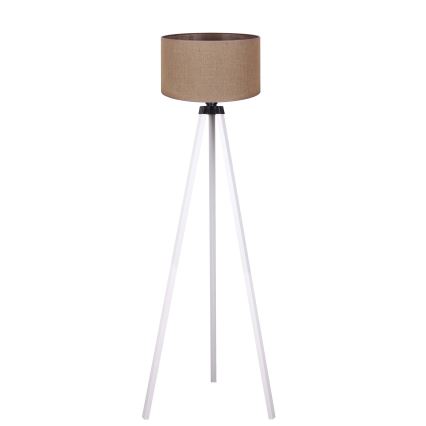 Duolla - Lampa podłogowa 1xE27/60W/230V śr. 44 cm brązowa/biała