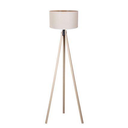 Duolla - Lampa podłogowa 1xE27/60W/230V śr. 44 cm kremowa/beżowa