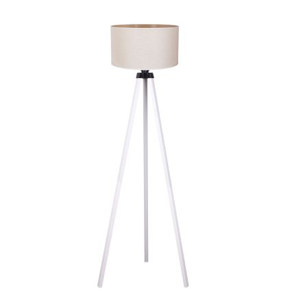 Duolla - Lampa podłogowa 1xE27/60W/230V śr. 44 cm kremowa/biała