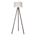 Duolla - Lampa podłogowa 1xE27/60W/230V śr. 44 cm kremowa/brązowa