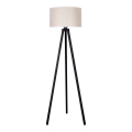 Duolla - Lampa podłogowa 1xE27/60W/230V śr. 44 cm kremowa/wenge
