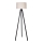 Duolla - Lampa podłogowa 1xE27/60W/230V śr. 44 cm kremowa/wenge