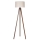 Duolla - Lampa podłogowa 1xE27/60W/230V śr. 44 cm kremowa/wenge