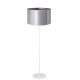 Duolla - Lampa podłogowa CANNES 1xE27/15W/230V 45 cm srebrny/biały