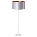 Duolla - Lampa podłogowa CANNES 1xE27/15W/230V 45 cm srebrny/miedź/biały