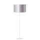Duolla - Lampa podłogowa CANNES 1xE27/15W/230V 45 cm srebrny/miedź/biały