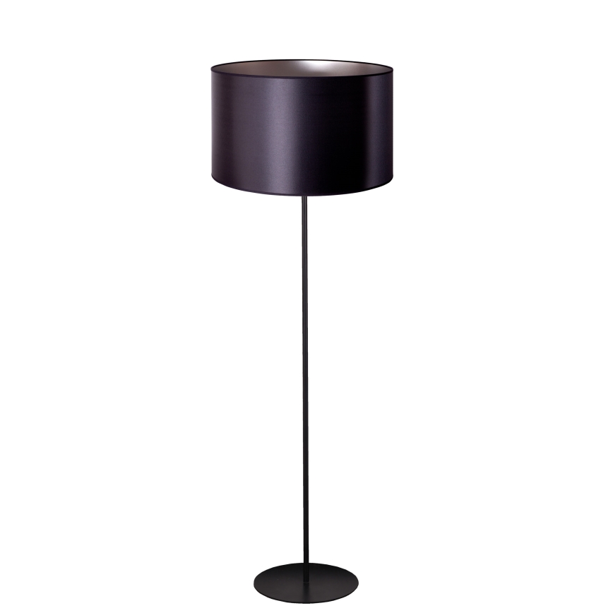 Duolla - Lampa podłogowa CANNES 1xE27/15W/230V śr. 45 cm czarna/srebrna
