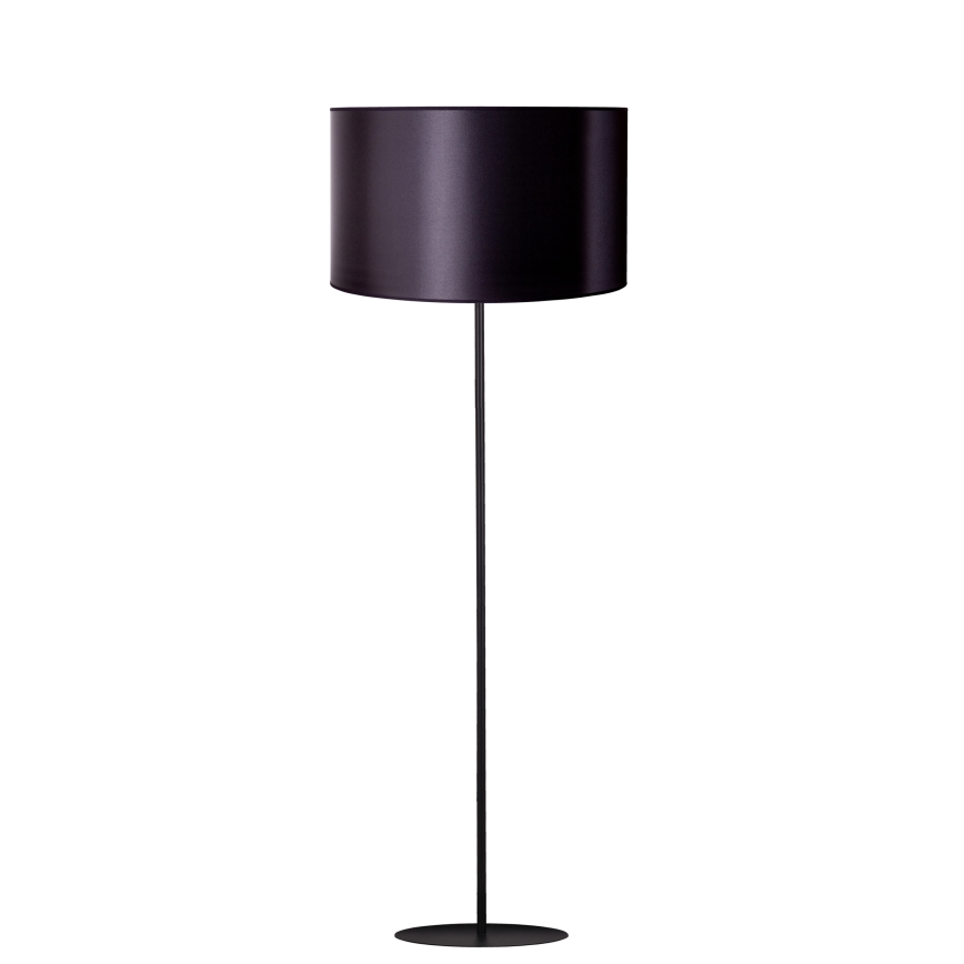 Duolla - Lampa podłogowa CANNES 1xE27/15W/230V śr. 45 cm czarna/srebrna