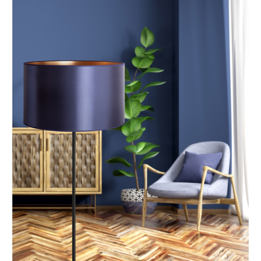 Duolla - Lampa podłogowa CANNES 1xE27/15W/230V śr. 45 cm fioletowa/miedź/czarna