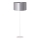 Duolla - Lampa podłogowa CANNES 1xE27/15W/230V śr. 45 cm srebrna/biała