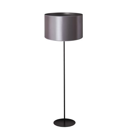 Duolla - Lampa podłogowa CANNES 1xE27/15W/230V śr. 45 cm srebrna/czarna