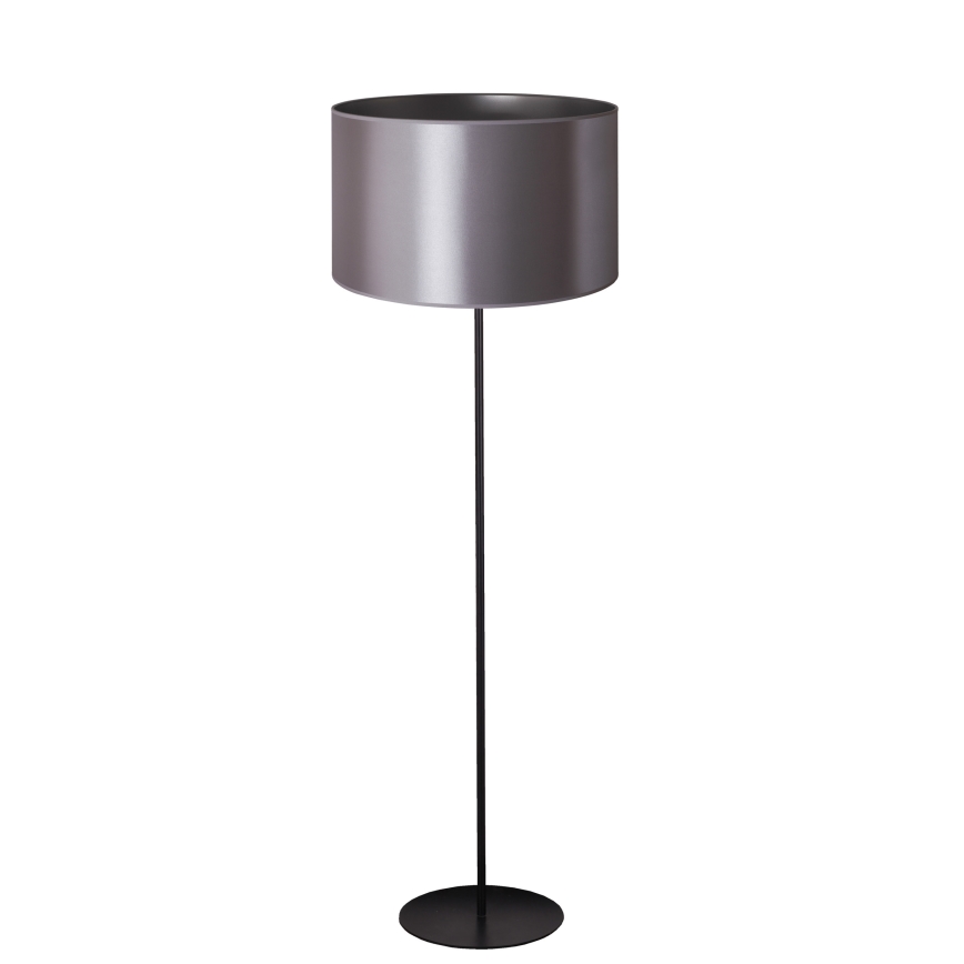 Duolla - Lampa podłogowa CANNES 1xE27/15W/230V śr. 45 cm srebrna/czarna