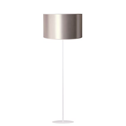 Duolla - Lampa podłogowa CANNES 1xE27/15W/230V śr. 45 cm srebrna/miedź/biała