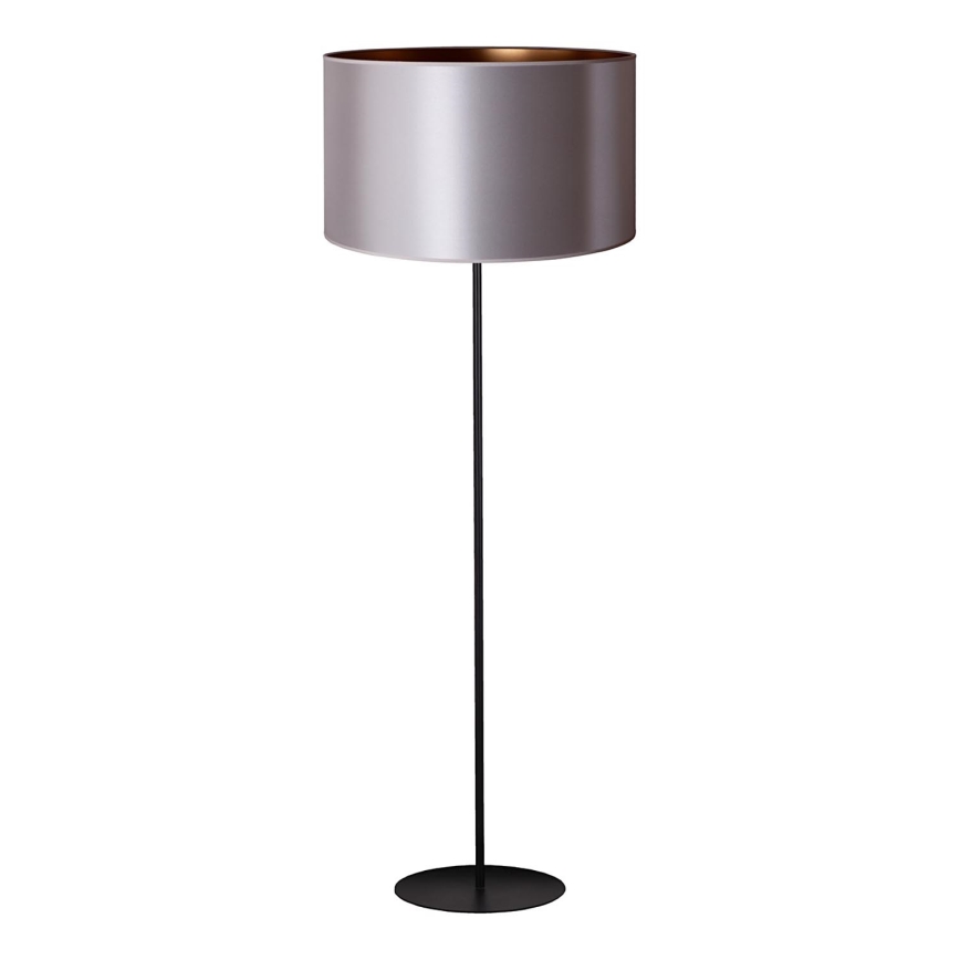 Duolla - Lampa podłogowa CANNES 1xE27/15W/230V śr. 45 cm srebrna/miedź/czarna