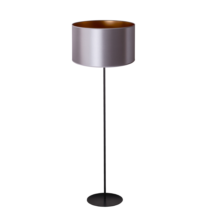 Duolla - Lampa podłogowa CANNES 1xE27/15W/230V śr. 45 cm srebrna/miedź/czarna