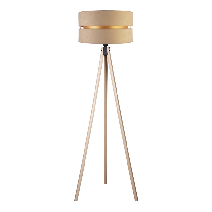 Duolla - Lampa podłogowa DUO 1xE27/60W/230V śr. 44 cm beżowa