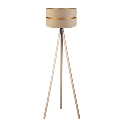 Duolla - Lampa podłogowa DUO 1xE27/60W/230V śr. 44 cm beżowa