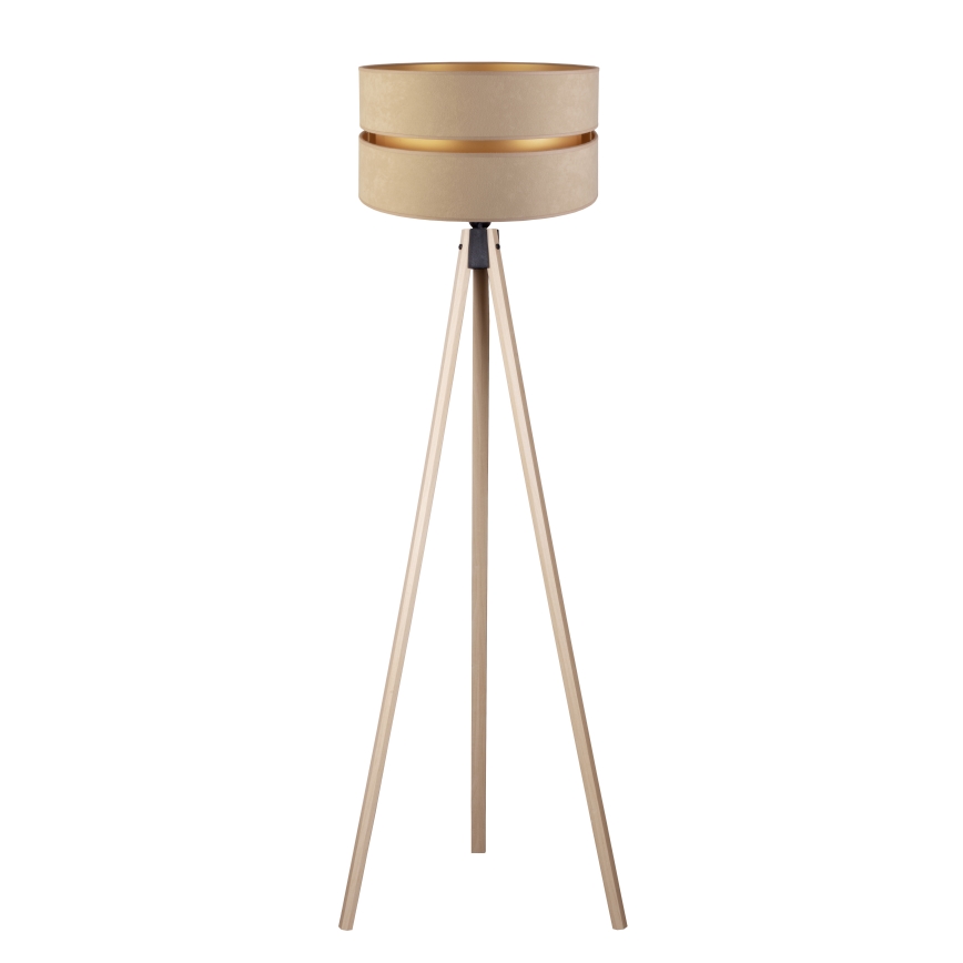 Duolla - Lampa podłogowa DUO 1xE27/60W/230V śr. 44 cm beżowa