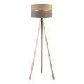 Duolla - Lampa podłogowa DUO 1xE27/60W/230V śr. 44 cm beżowa/szara/beżowa