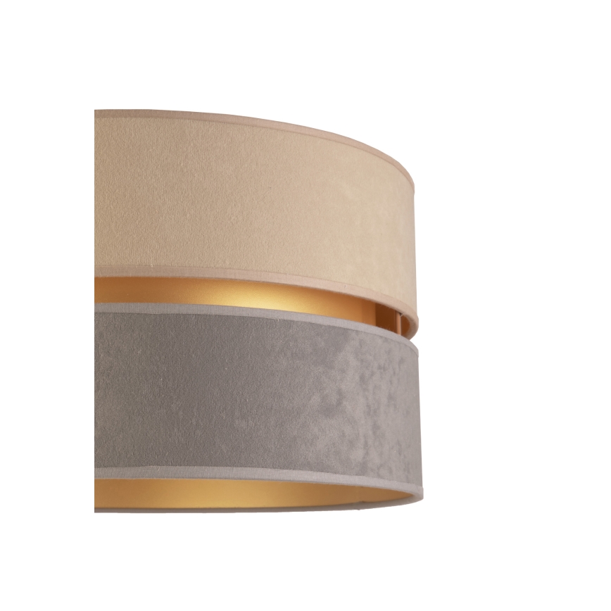Duolla - Lampa podłogowa DUO 1xE27/60W/230V śr. 44 cm beżowa/szara/biała