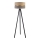 Duolla - Lampa podłogowa DUO 1xE27/60W/230V śr. 44 cm beżowa/szara/wenge