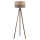 Duolla - Lampa podłogowa DUO 1xE27/60W/230V śr. 44 cm beżowa/szara/wenge