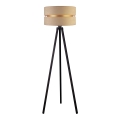Duolla - Lampa podłogowa DUO 1xE27/60W/230V śr. 44 cm beżowa/wenge