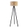 Duolla - Lampa podłogowa DUO 1xE27/60W/230V śr. 44 cm beżowa/wenge
