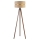 Duolla - Lampa podłogowa DUO 1xE27/60W/230V śr. 44 cm beżowa/wenge