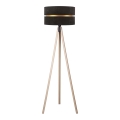 Duolla - Lampa podłogowa DUO 1xE27/60W/230V śr. 44 cm czarna/beżowa