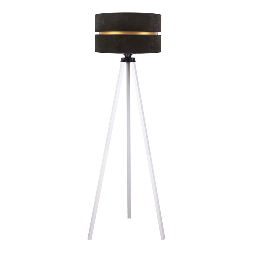 Duolla - Lampa podłogowa DUO 1xE27/60W/230V śr. 44 cm czarna/biała