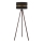 Duolla - Lampa podłogowa DUO 1xE27/60W/230V śr. 44 cm czarna/brązowa