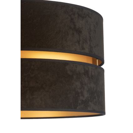 Duolla - Lampa podłogowa DUO 1xE27/60W/230V śr. 44 cm czarna/brązowa