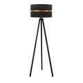 Duolla - Lampa podłogowa DUO 1xE27/60W/230V śr. 44 cm czarna/wenge