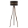 Duolla - Lampa podłogowa DUO 1xE27/60W/230V śr. 44 cm czarna/wenge