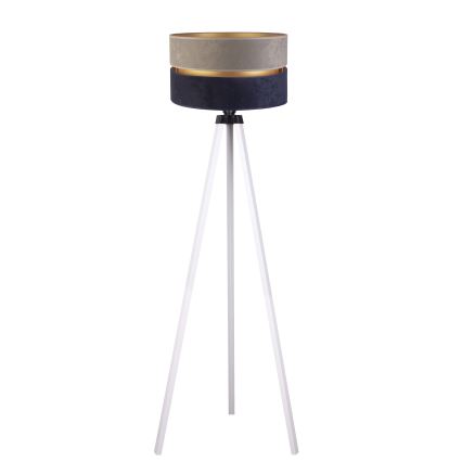 Duolla - Lampa podłogowa DUO 1xE27/60W/230V śr. 44 cm szara/niebieska/biała