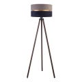 Duolla - Lampa podłogowa DUO 1xE27/60W/230V śr. 44 cm szara/niebieska/brązowa