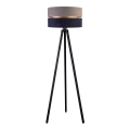 Duolla - Lampa podłogowa DUO 1xE27/60W/230V śr. 44 cm szara/niebieska/wenge
