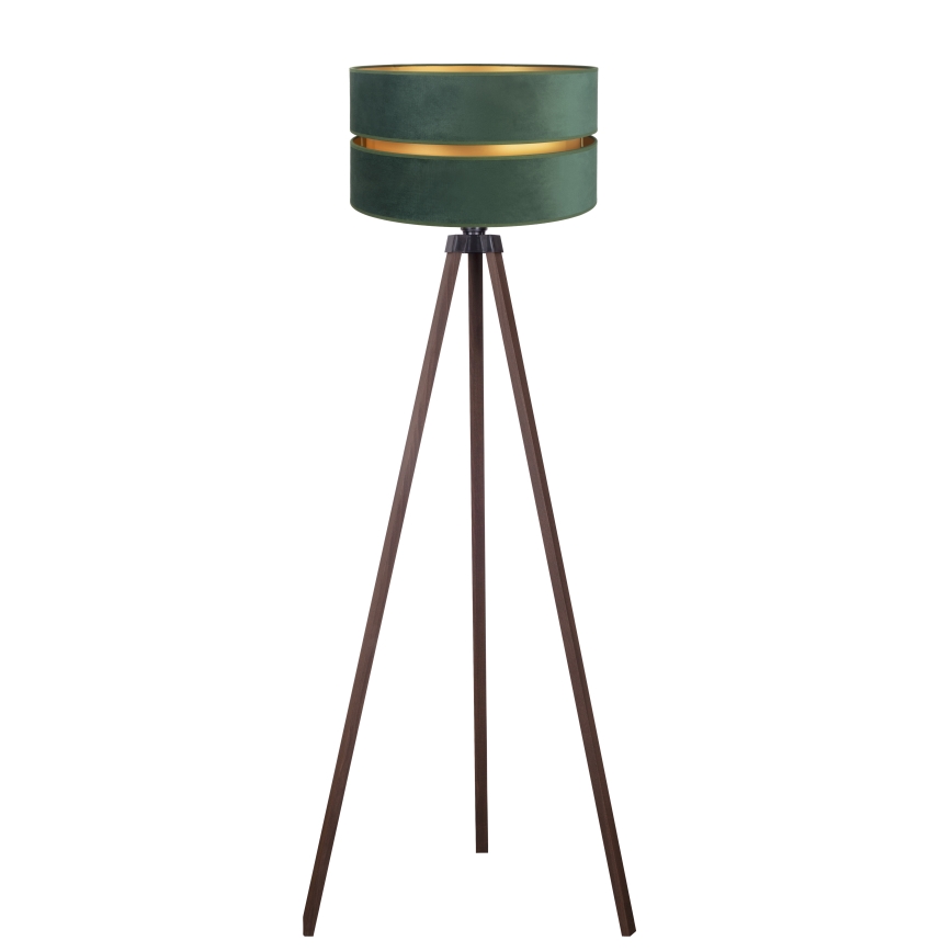 Duolla - Lampa podłogowa DUO 1xE27/60W/230V śr. 44 cm zielona/brązowa