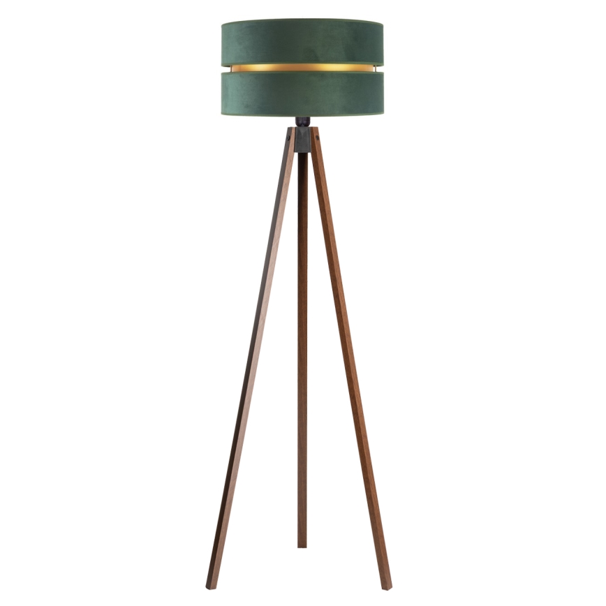 Duolla - Lampa podłogowa DUO 1xE27/60W/230V śr. 44 cm zielona/wenge