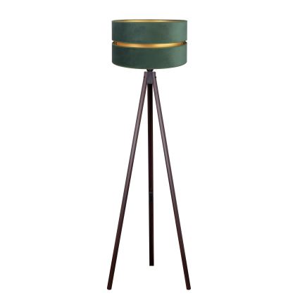Duolla - Lampa podłogowa DUO 1xE27/60W/230V śr. 44 cm zielona/wenge