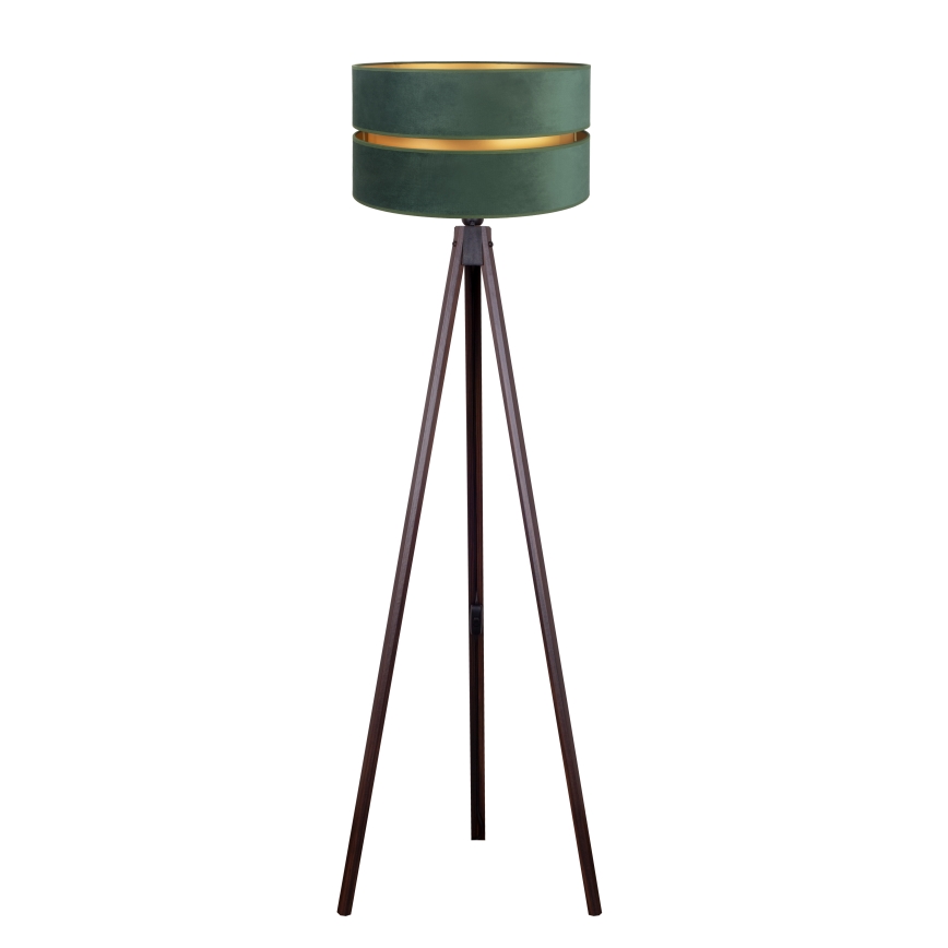 Duolla - Lampa podłogowa DUO 1xE27/60W/230V śr. 44 cm zielona/wenge