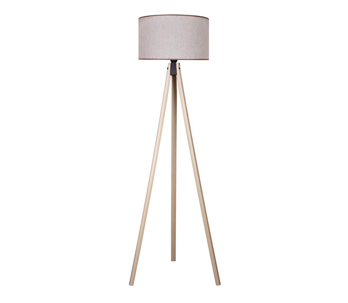 - Lampa podłogowa 1xE27/60W/230V śr. 44 cm beżowa