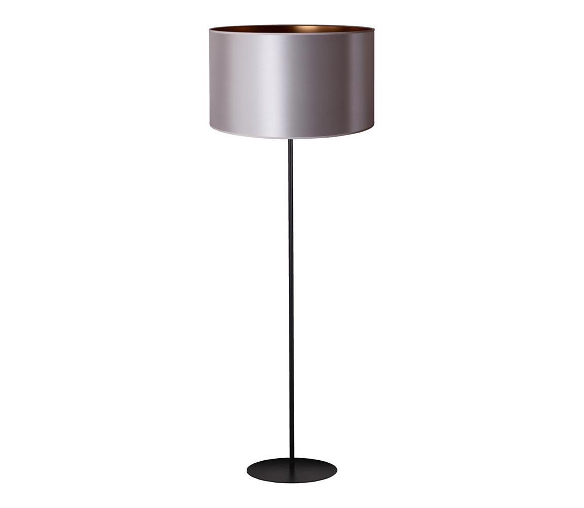 - Lampa podłogowa CANNES 1xE27/15W/230V śr. 45 cm srebrna/miedź/czarna