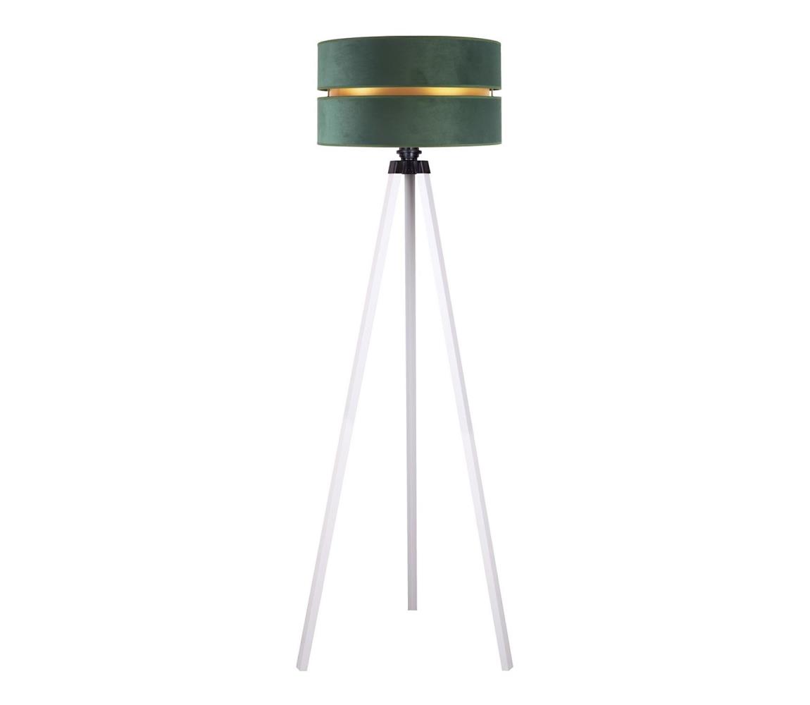 - Lampa podłogowa DUO 1xE27/60W/230V śr. 44 cm zielona/biała