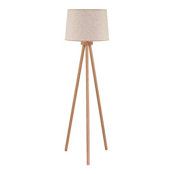 Duolla - Lampa stojąca ECHO 1xE27/40W/230V śr. 45 cm beżowa