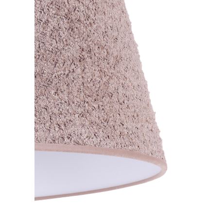 Duolla - Lampa stołowa BOUCLE 1xE27/15W/230V śr. 28 cm brązowy/drewno