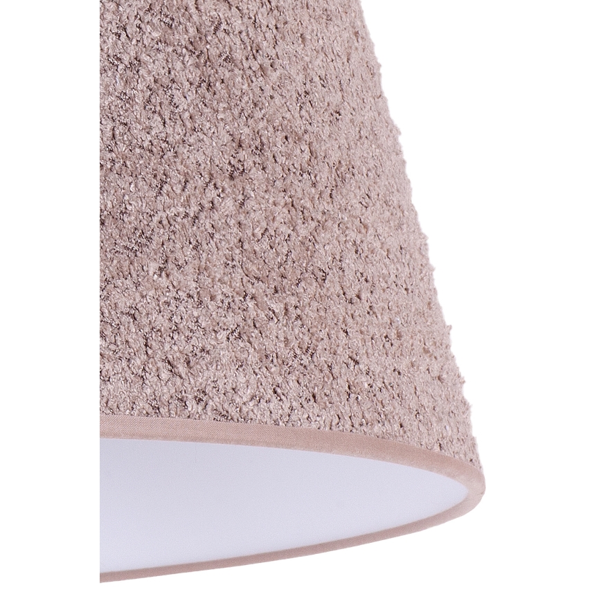 Duolla - Lampa stołowa BOUCLE 1xE27/15W/230V śr. 28 cm brązowy/drewno