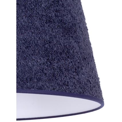 Duolla - Lampa stołowa BOUCLE 1xE27/15W/230V śr. 28 cm niebieski/drewno