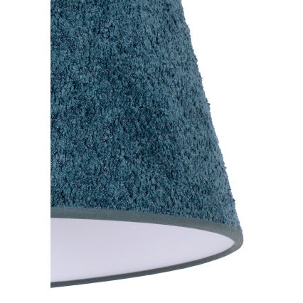 Duolla - Lampa stołowa BOUCLE 1xE27/15W/230V śr. 28 cm turkusowy/drewno